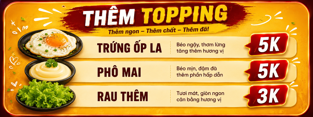 THÊM TOPPING